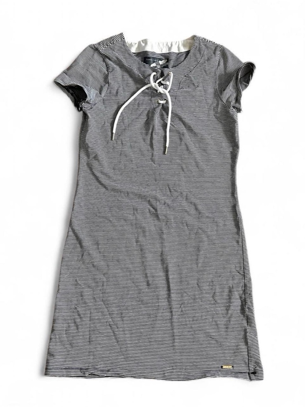 Tommy Hilfiger Black & White Striped Mini Dress